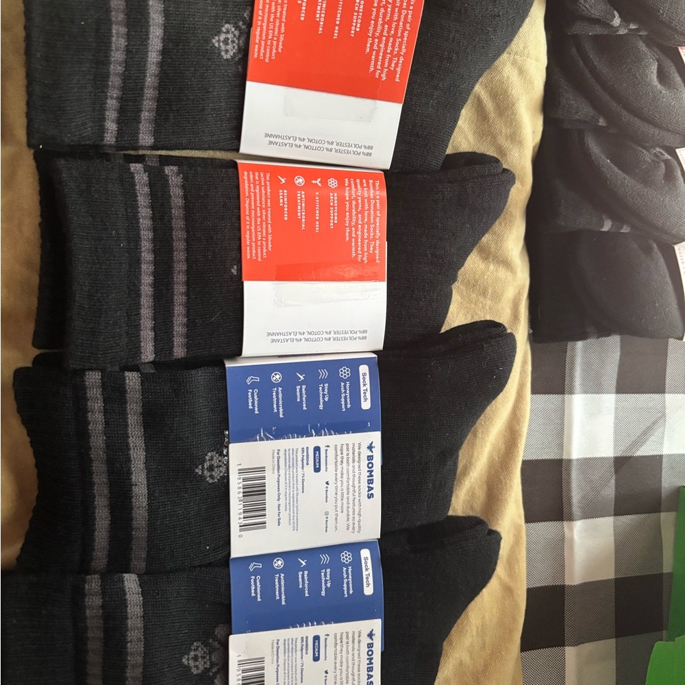 Bombas Black Casual Socks Comfortable Everyday Wear